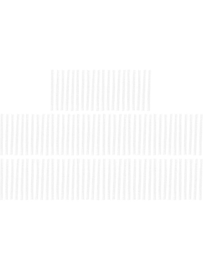 White Spiral Binding Coils 19mm 100 Pieces 48 Teeth For A4 Paper 170 Sheet Capacity - Image 1