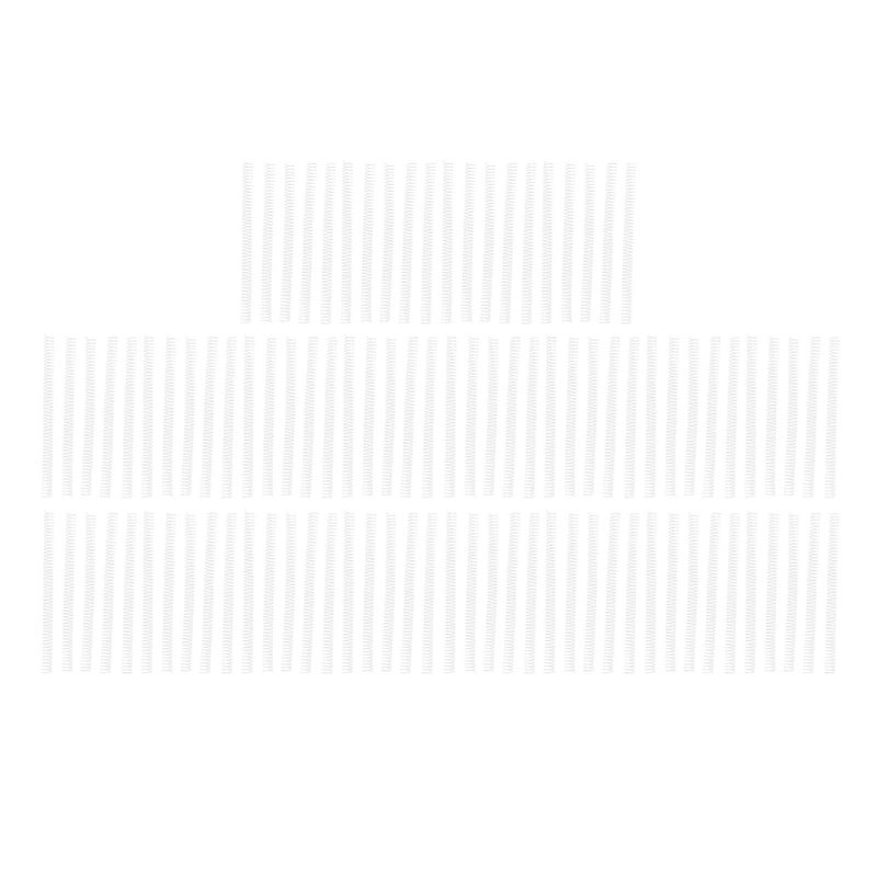 White Spiral Binding Coils 19mm 100 Pieces 48 Teeth For A4 Paper 170 Sheet Capacity - Image 2
