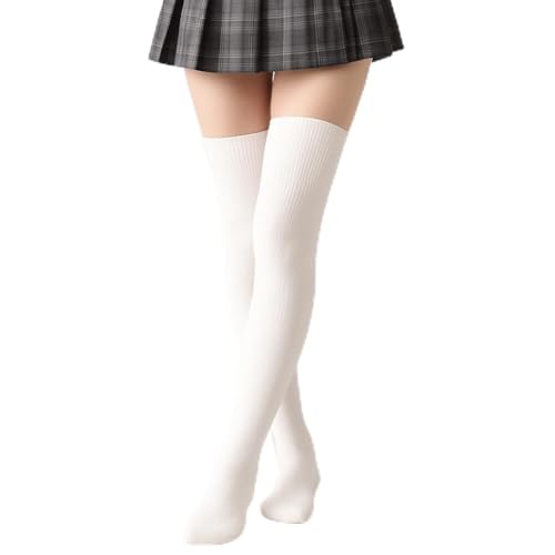 MUKHAKSH Womens White Stockings - Image 1