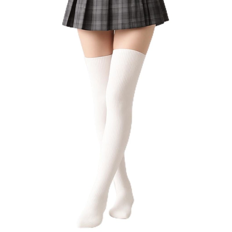 MUKHAKSH Womens White Stockings - Image 5