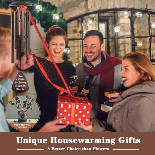 Soopau House Warming Gifts New Home 32 Bronze Wind Chimes Housewarming Gifts Housewarming Gift Ideas for New Apartment Homeowners Couples Women Men Friends - Image 3