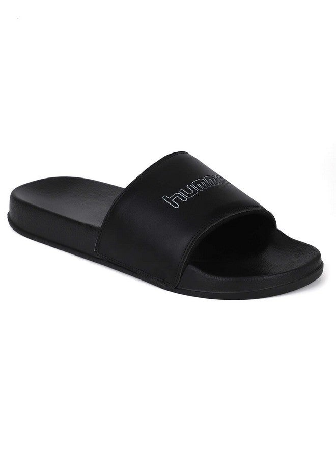hummel CLASSIC MEN SLIDERS Comfortable Cushioned Sole Arch Support Durable Lightweight Flexible Trendy Style Flip flops and Slippers Slides for Men Daily use Chappal - UK 7 - Image 1