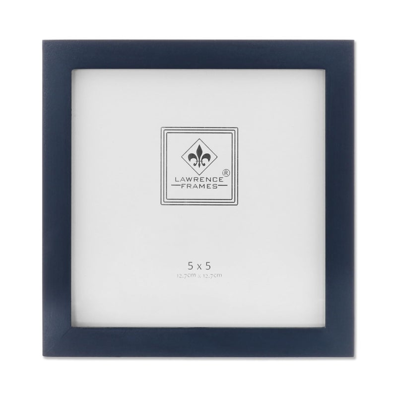 Lawrence Frames إطار صور لورانس الأزرق من الخشب، مجموعة المعرض، 5 × 5 بوصة، أزرق - Image 3