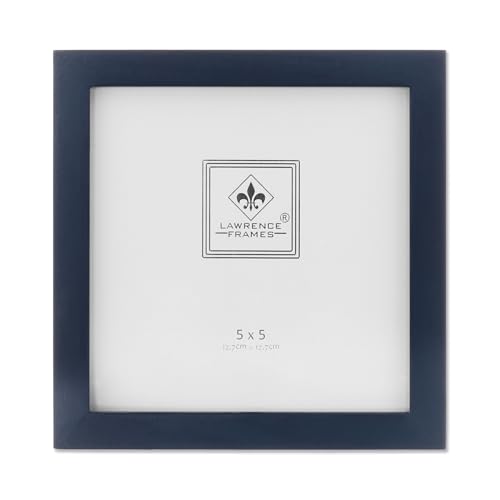 Lawrence Frames إطار صور لورانس الأزرق من الخشب، مجموعة المعرض، 5 × 5 بوصة، أزرق - Image 1