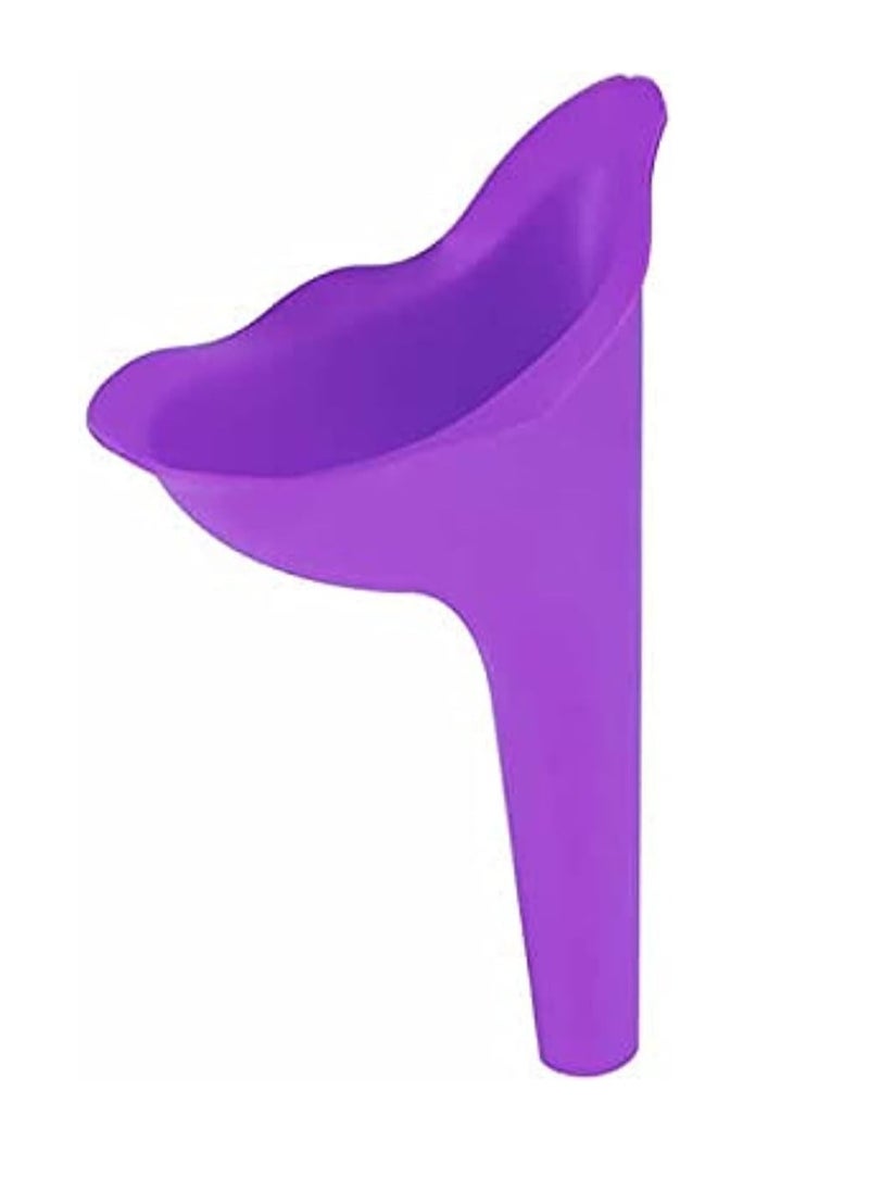 Generic Reusable Silicone Funnel-Shaped Sittingless Urinal For Elderly Women Travel Outdoor  - Image 1
