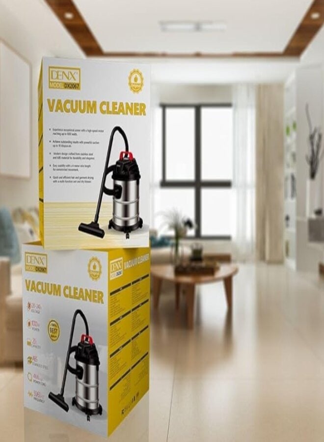 Denx DX2067 VACUUM CLEANER 20L - Powerful 1000W - Image 3