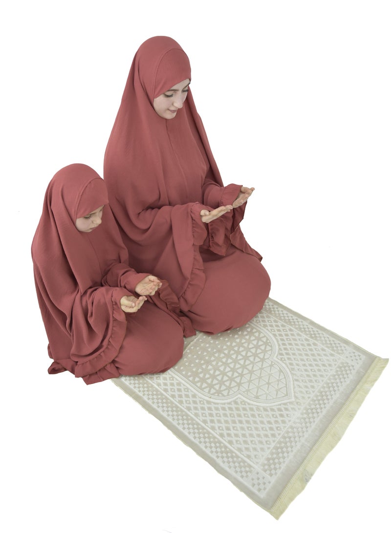 داماس كولكشن حجاب الصلاة الاسلامي للأطفال والنساء، طقم صلاة، فستان الصلاة، ملابس الصلاة، عباية صلاة، ملابس إسلامية، حجاب إسلامي، حجاب الصلاة للأطفال، حجاب الصلاة للفتيات، اسدال الصلاة - Image 3