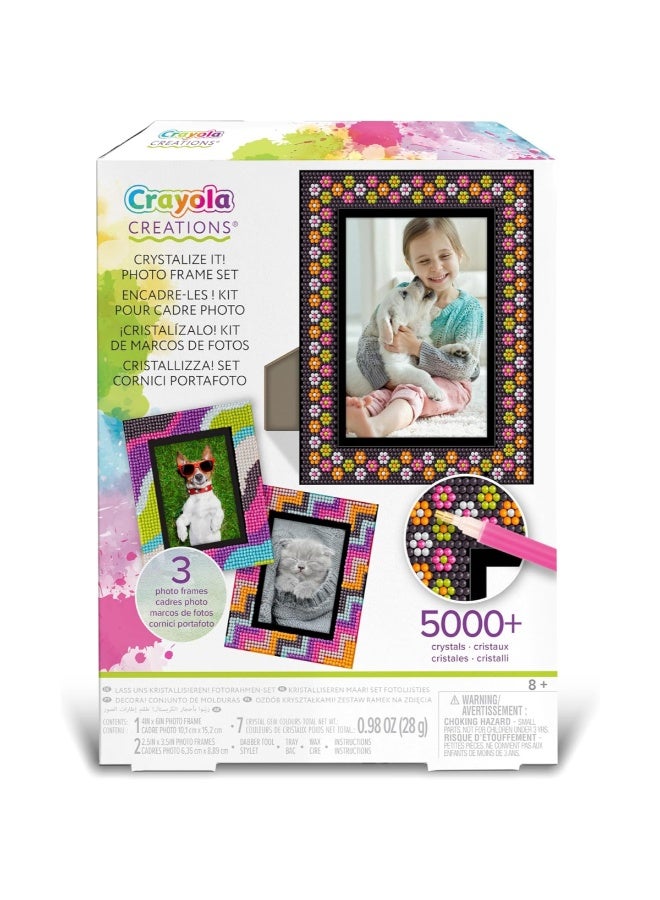 Crayola مجموعة كريستال كريشنز | تصميم وتزيين الإكسسوارات والملابس والقرطاسية تشمل أدوات للمشاريع الإبداعية اصنع حتى 30 مشروعًا مع أكثر من 12,000 قطعة | زين الملصقات، الأساور، المجلات، 8+ - Image 5