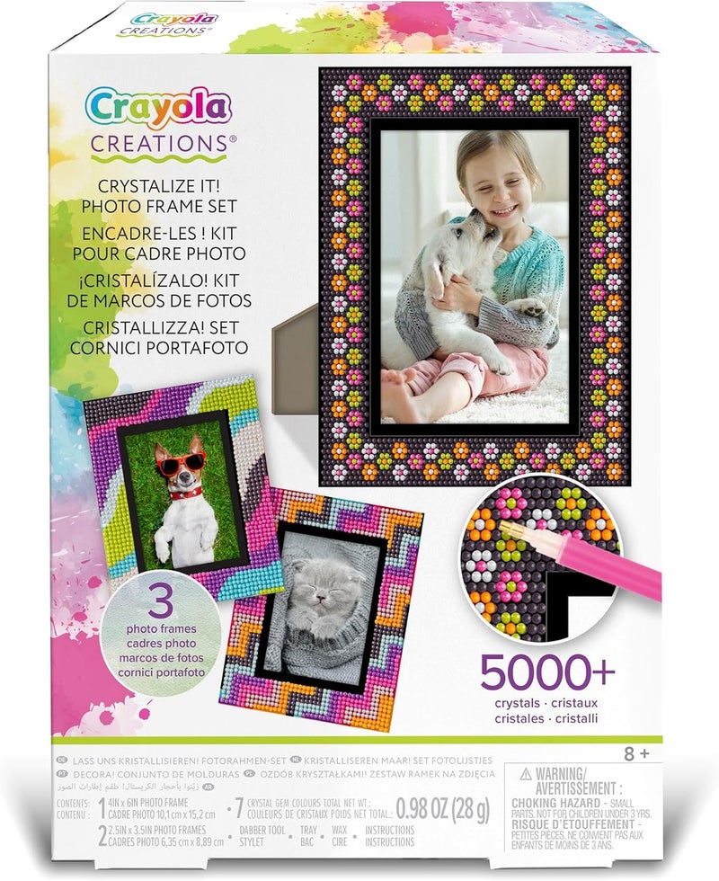 Crayola مجموعة كريستال كريشنز | تصميم وتزيين الإكسسوارات والملابس والقرطاسية تشمل أدوات للمشاريع الإبداعية اصنع حتى 30 مشروعًا مع أكثر من 12,000 قطعة | زين الملصقات، الأساور، المجلات، 8+ - Image 2