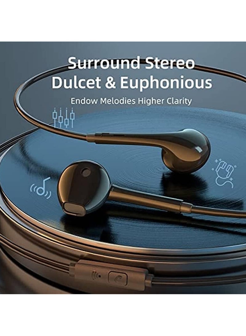 Awei PC-7 3.5mm Stereo In-Ear Headphones Sport Music Earbud Handfree Wired Headset Earphones with Mic For Mobile Phones/Tablet, Laptop, Desktop - Black - Image 4