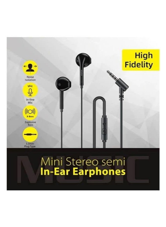 Awei PC-7 3.5mm Stereo In-Ear Headphones Sport Music Earbud Handfree Wired Headset Earphones with Mic For Mobile Phones/Tablet, Laptop, Desktop - Black - Image 5