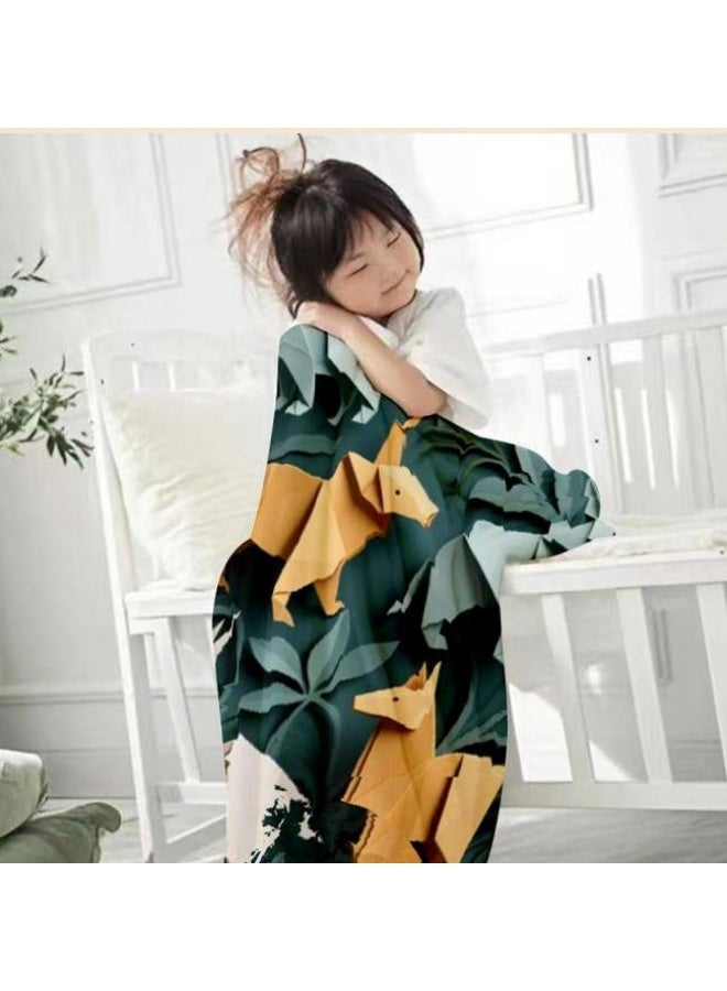 عام بطانية رقيقة من الفانيلا الكرتونية للأطفال والرضع (دافئة ومريحة، ومناسبة للنوم والألعاب) 70 سم * 100 سم - Image 2