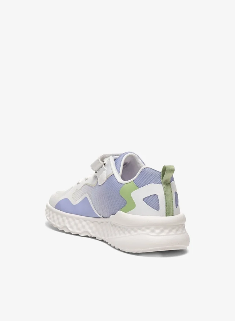 Kappa Girls' Logo Detail Sports Shoes with Hook and Loop Closure