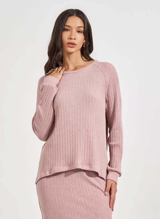 Styli Longline Knitted Top & Maxi Skirt Co-Ords