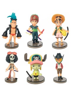 Generic 6 Pieces One Piece Anime Figures Set  - Image 1