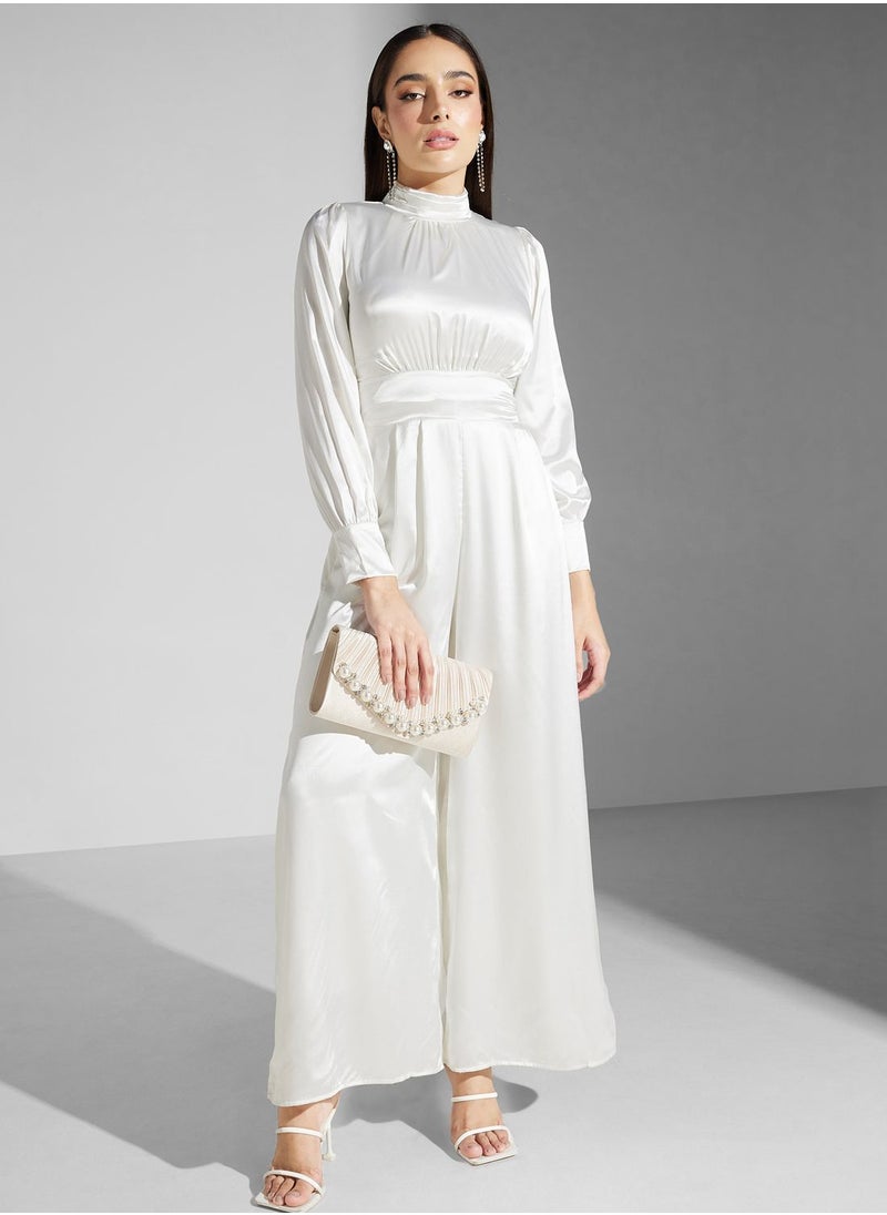 Khizana - Puff Sleeve Jumpsuit - Image 1