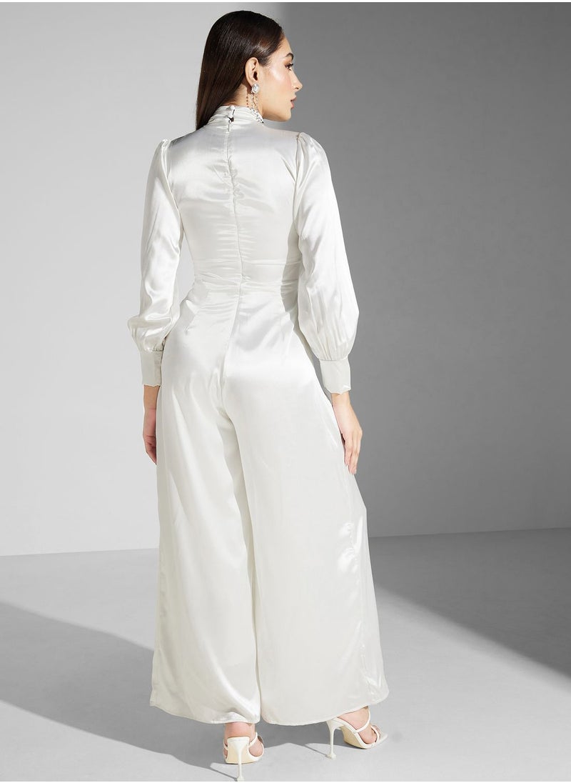 Khizana - Puff Sleeve Jumpsuit - Image 1