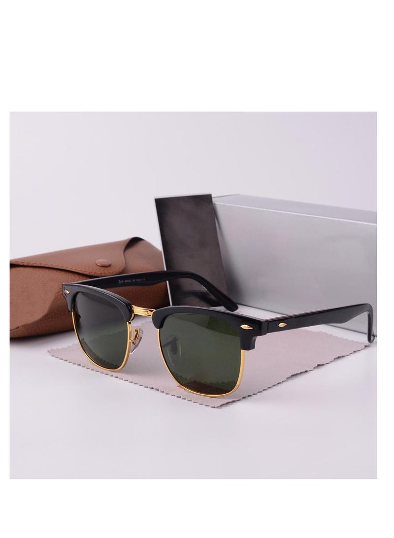 Fashion Wayfarer Sunglasses High-end Sunglasses Black Frame with UV Lenses - Image 1