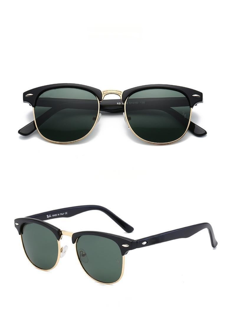 Fashion Wayfarer Sunglasses High-end Sunglasses Black Frame with UV Lenses - Image 3