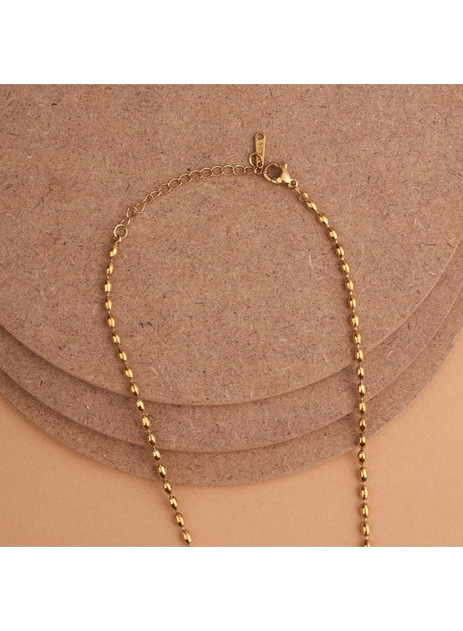 Palmonas 18K Gold Tone Plated Dual-Tone Heart Glow Pendant Necklace For Women - Waterproof & Anti-Tarnish - Image 4