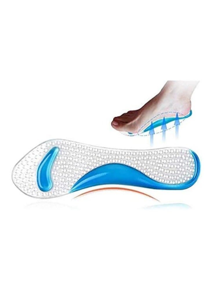 Gonice 1Pair Silicone Gel Insole Of Flatfoot Arch Support Cushion Pads Orthopedic Protector Insoles For Shoes Massage Gel Pads  - Image 3