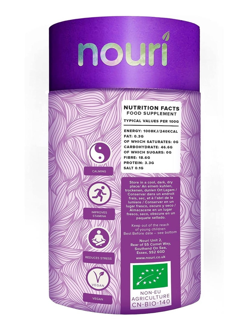 NOURI - Organic Ashwagandha Powder, 250g Pack, 4 Months Supply - Image 1