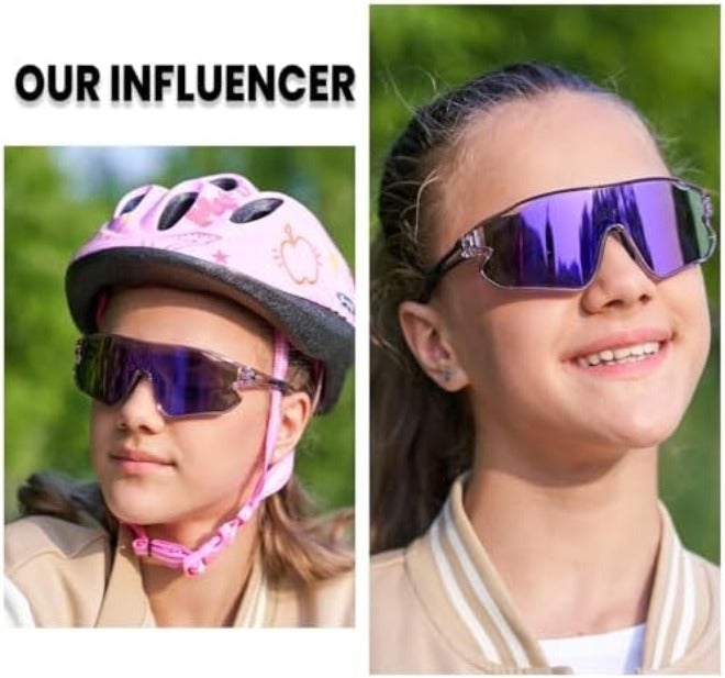 دوكو نظارة شمسية للأطفال DUCO مستقطبة حماية UV400 - إطار TR90 خفيف الوزن - نظارات رياضية للأولاد والبنات - DK268 - Image 4