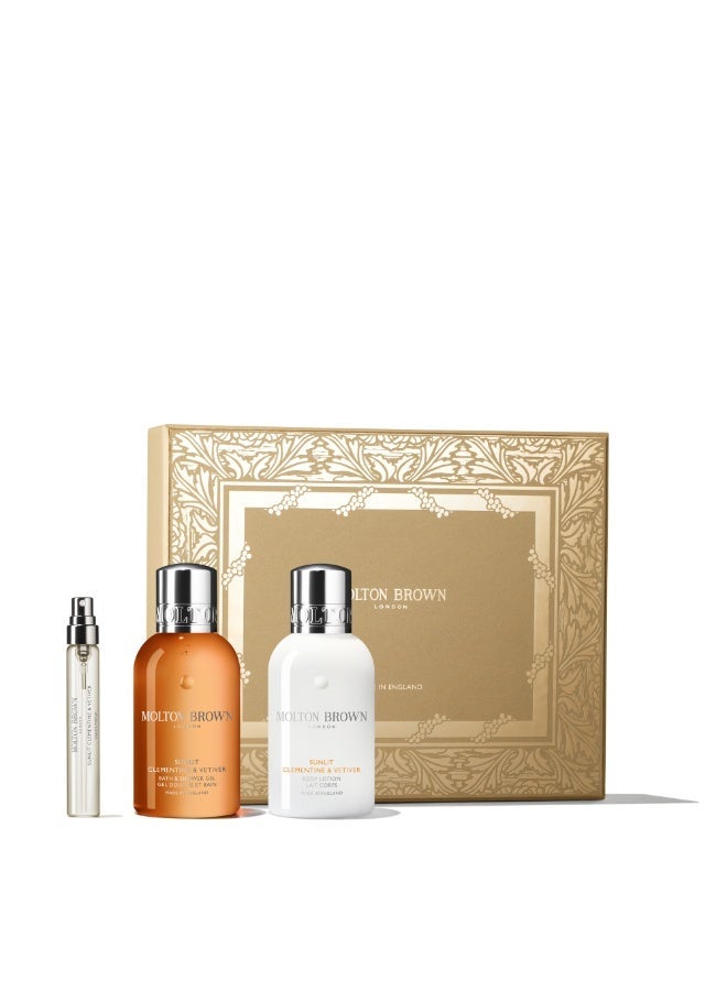 MOLTON BROWN مجموعة السفر من اليوسفي المشمس والفتيفير - Image 1