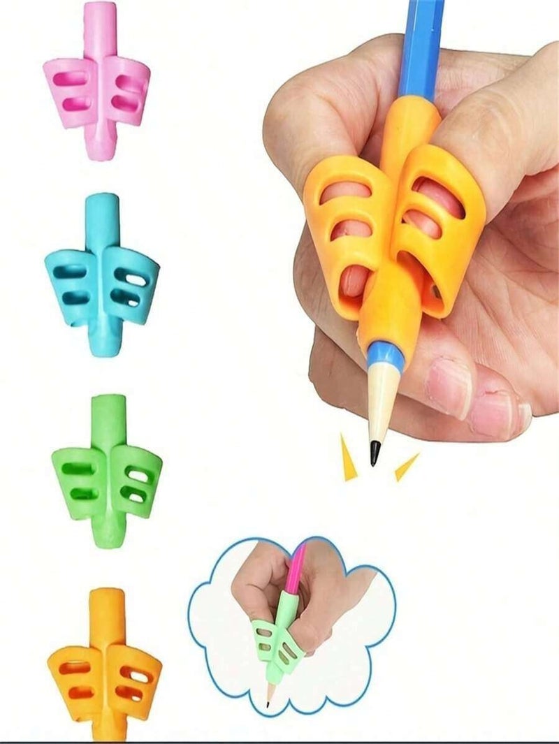 Shein 2-Finger Writing Posture Corrector, Soft Silicone Pencil Grip, Ergonomic Pen Holder for Kids Students, School Supplies Back to School - One Size - Image 2
