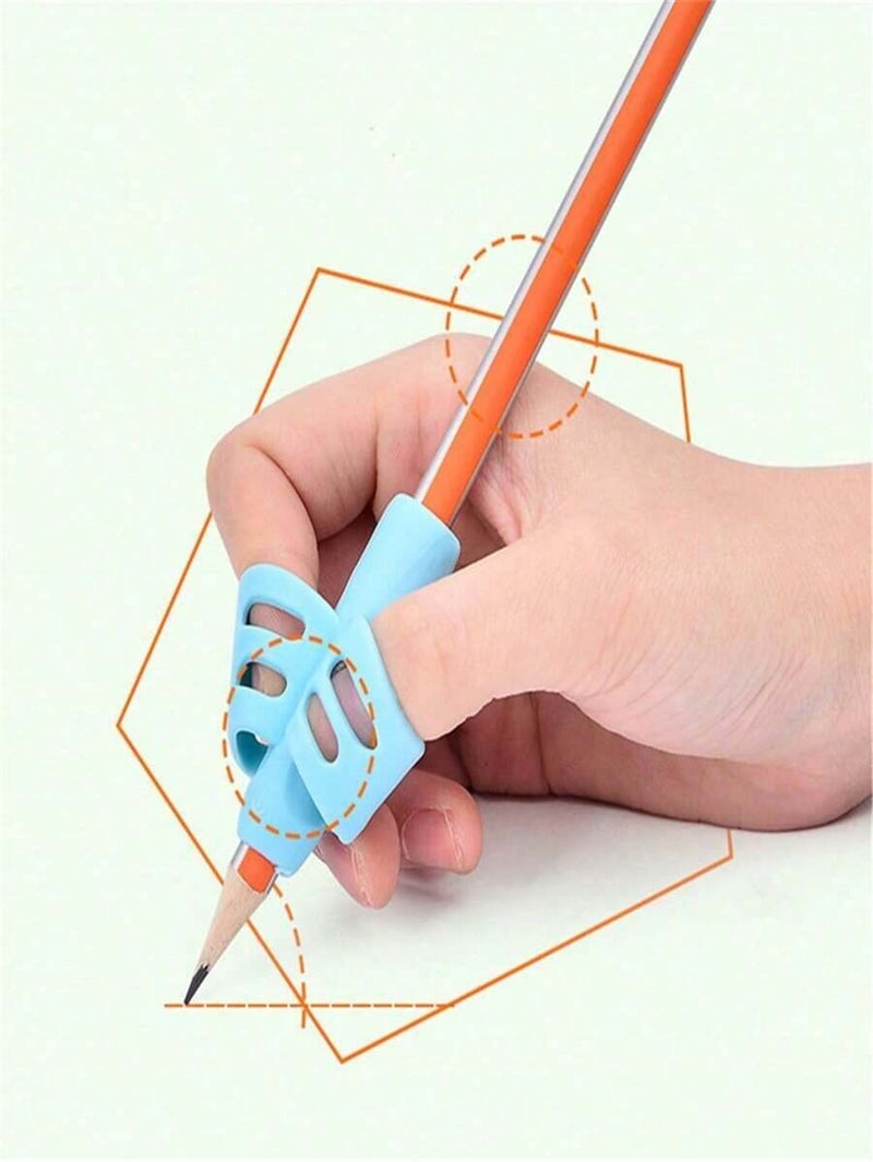 Shein 2-Finger Writing Posture Corrector, Soft Silicone Pencil Grip, Ergonomic Pen Holder for Kids Students, School Supplies Back to School - One Size - Image 4