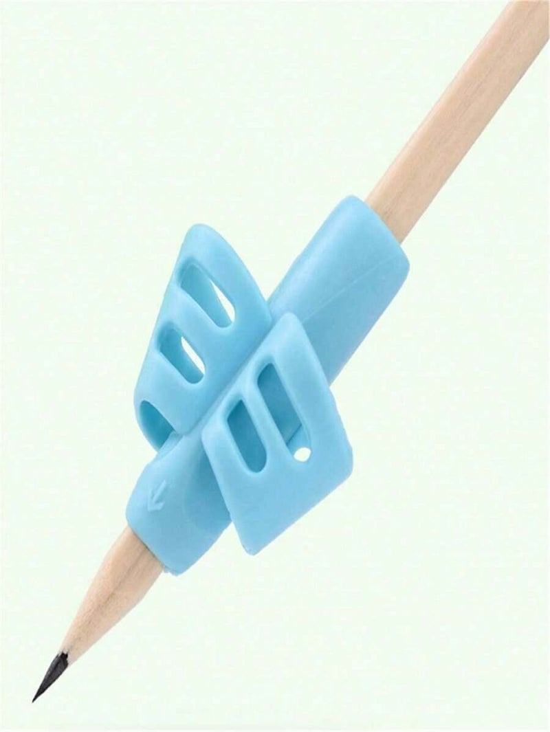 Shein 2-Finger Writing Posture Corrector, Soft Silicone Pencil Grip, Ergonomic Pen Holder for Kids Students, School Supplies Back to School - One Size - Image 3