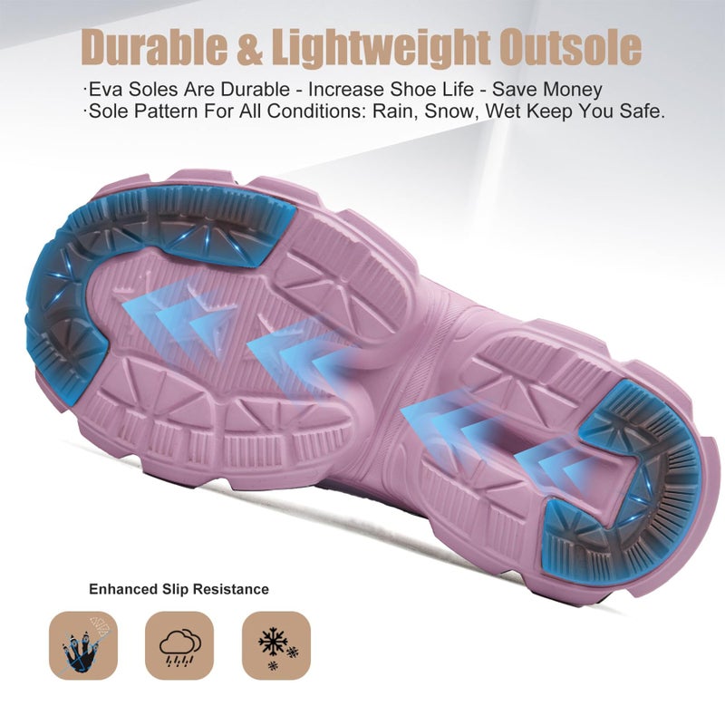 Hogent Steel Toe Shoes for Women Men Wide Non Slip Composite Work Sneakers Indestructible Comfortable Safety Tennis Shoes Lightweight Breathable Construction Sneakers Puncture Proof Ergonomic Design - Image 2