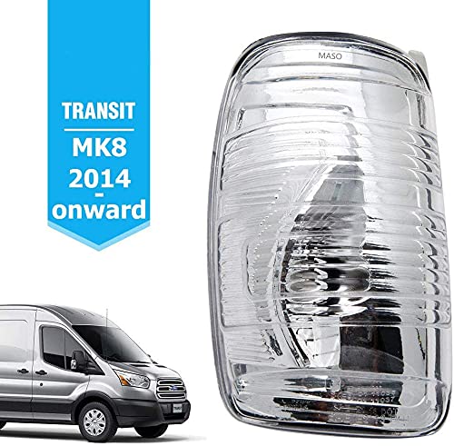 MASO Wing Mirror Indicator Lamp Lens Cover Compatible with Transit MK8 2014 Onwards Passenger Left Side(MPN:1847387,1847389) - Image 2