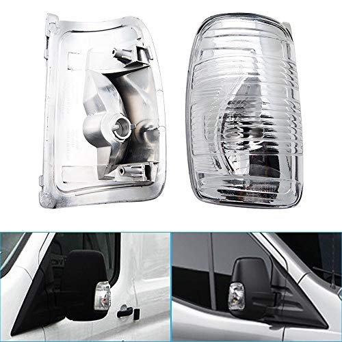 MASO Wing Mirror Indicator Lamp Lens Cover Compatible with Transit MK8 2014 Onwards Passenger Left Side(MPN:1847387,1847389) - Image 3