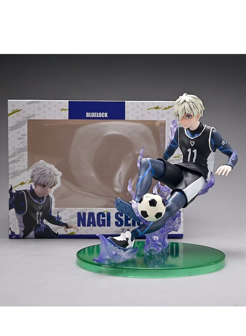 Blue Lock Shirogane Ryo 11 Anime Figure Model — 18cm High with Special Effects Scene, Ideal for Wholesale and Collecting  - Image 3