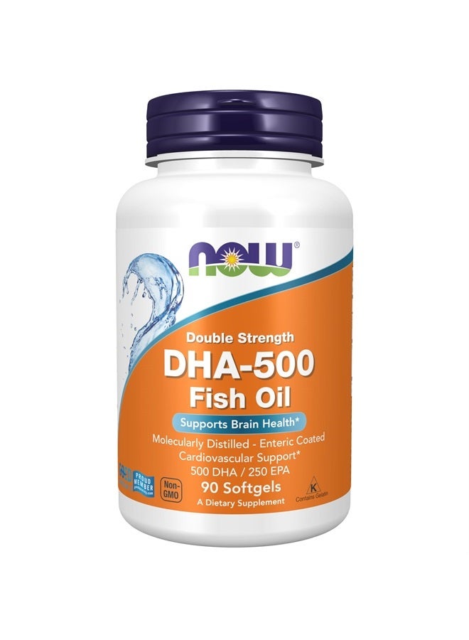 now Supplements, DHA-500 with 250 EPA, Molecularly Distilled, Supports Brain Health*, 90 Softgels - Image 1