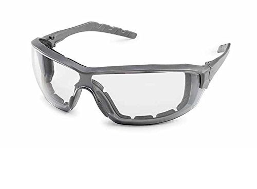 Gateway Safety 22GY80 Silverton Temple Version Safety Glass, Gray Frame - Clear Lens - Image 1