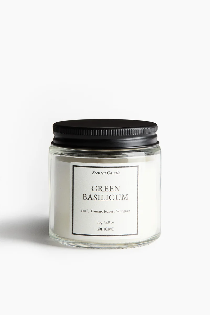 H&M Scented candle in glass holder