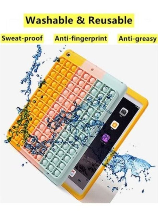 ACLIX Shockproof iPad 8th Gen(2020)/7th Generation(2019) Slim Soft Rainbow Fidget Sensory Toy iPad 10.2 Case for Kids Silicone Release Stress Case Cover - Image 3