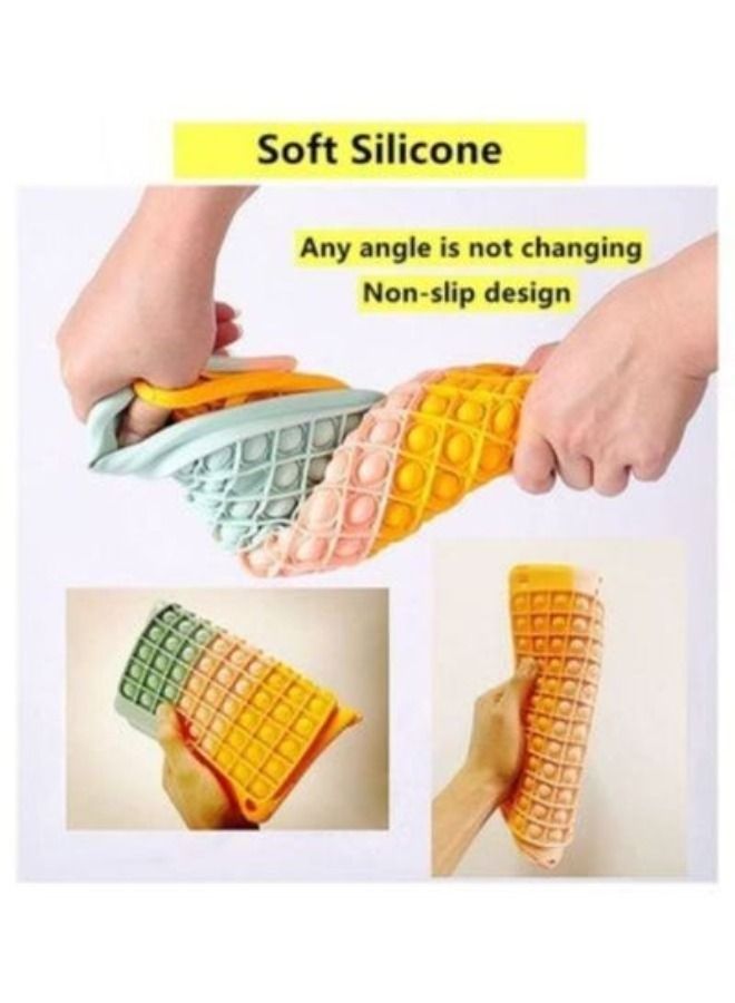 ACLIX Shockproof iPad 8th Gen(2020)/7th Generation(2019) Slim Soft Rainbow Fidget Sensory Toy iPad 10.2 Case for Kids Silicone Release Stress Case Cover - Image 2