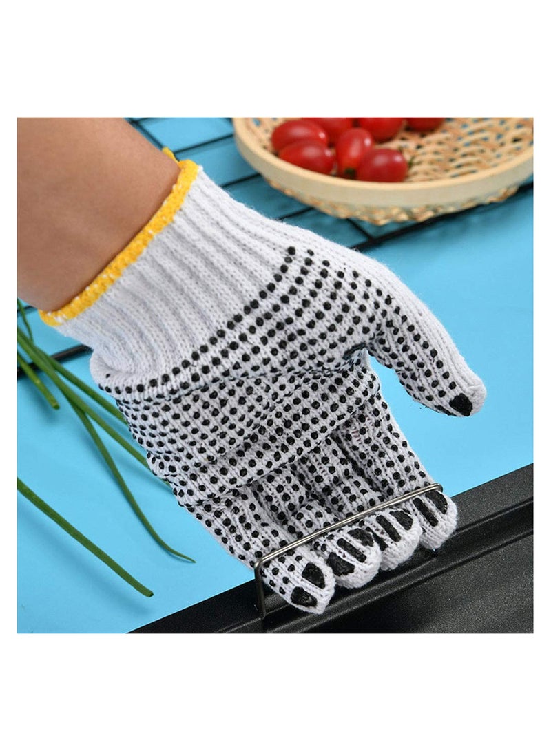 SYOSI 5 Pairs of Skidproof Gloves Anti- Scald Thermal Insulation High Temperature Resistance Baking Gloves Garden Home Decoration Gloves for Man Woman (Random Color) - Image 5