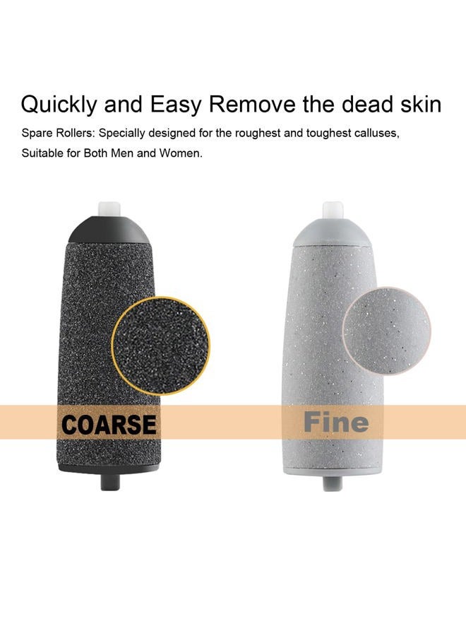 GOMINYUF 10 Pcs Replacement Roller Refills Compatible with Finishing Touch Flawless Pedi Electric Tool File Include a Cleaning Brush - Image 2