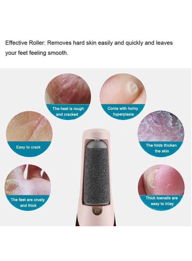 GOMINYUF 10 Pcs Replacement Roller Refills Compatible with Finishing Touch Flawless Pedi Electric Tool File Include a Cleaning Brush - Image 3