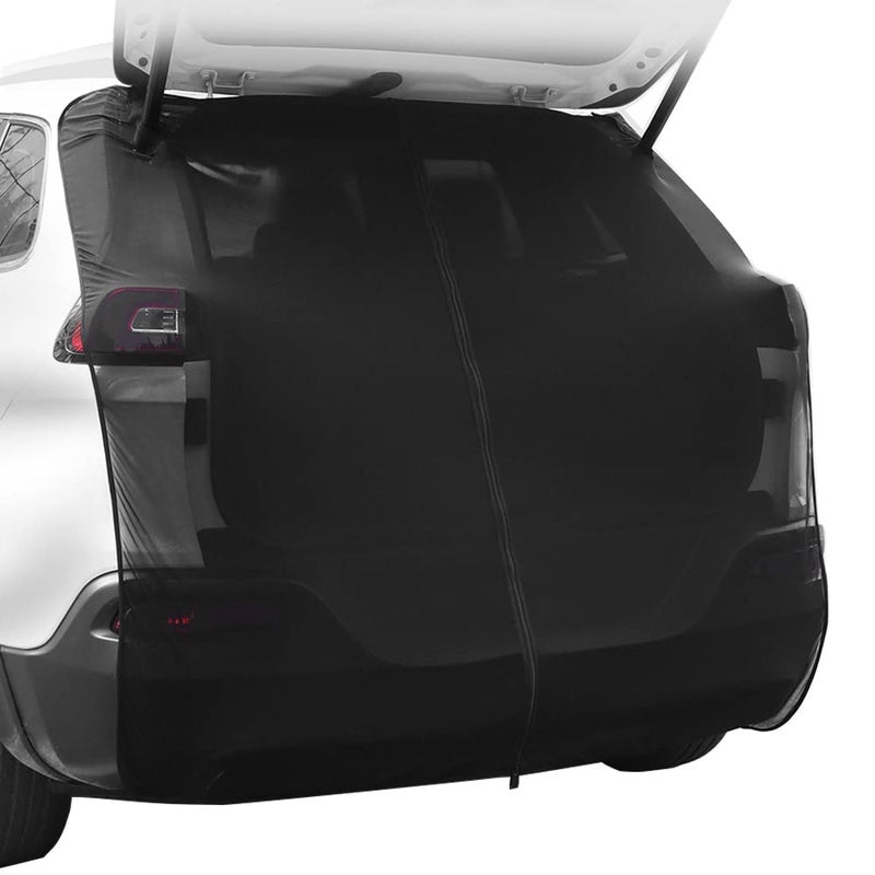 Ovege Car Sun Shade, Mesh Mosquito Door for SUV Rear Door, Rear Windshield Sunshade, Camping Accessories and Keep Out Mosquitoes Tailgate Black
