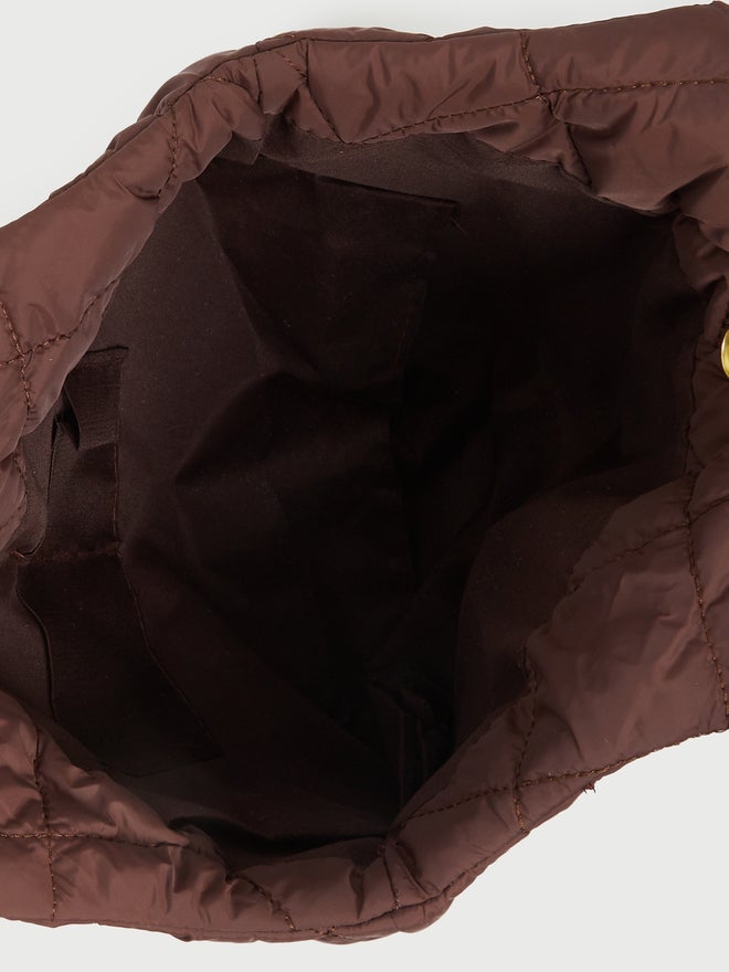 Styli Styli Brown Quilted Shoulder Bag  - Image 4