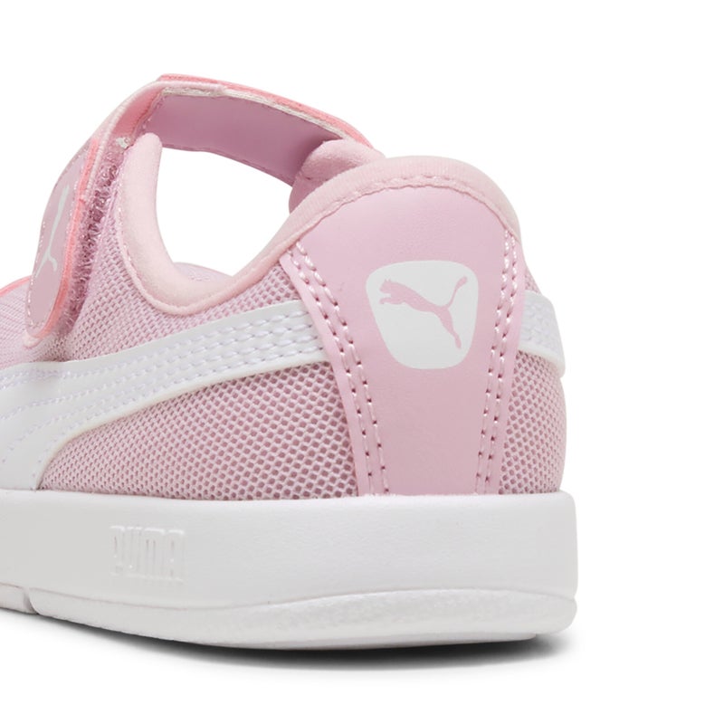 PUMA Courtflex v3 Lina Toddlers Girls Pink Sneakers - Image 3