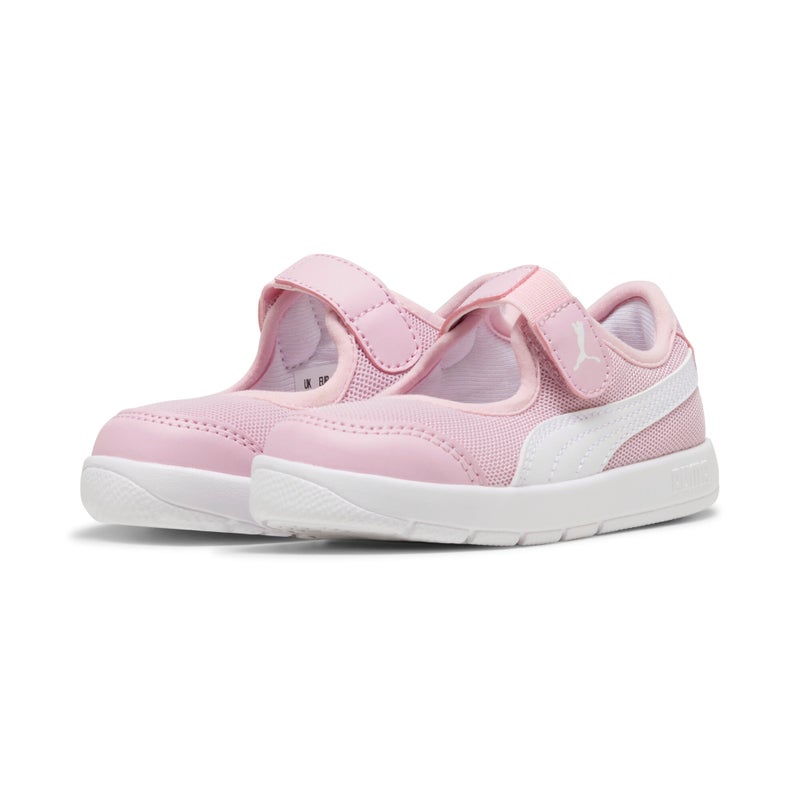 PUMA Courtflex v3 Lina Toddlers Girls Pink Sneakers - Image 2