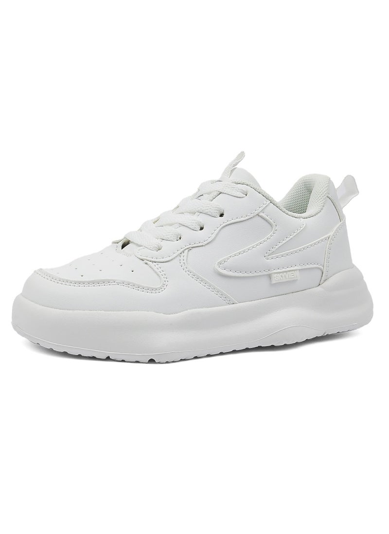 Sky View - SKY VIEW little boys girls lightweight breathable sports shoes lace-up sports tennis shoes suitable for running and walking - Image 1