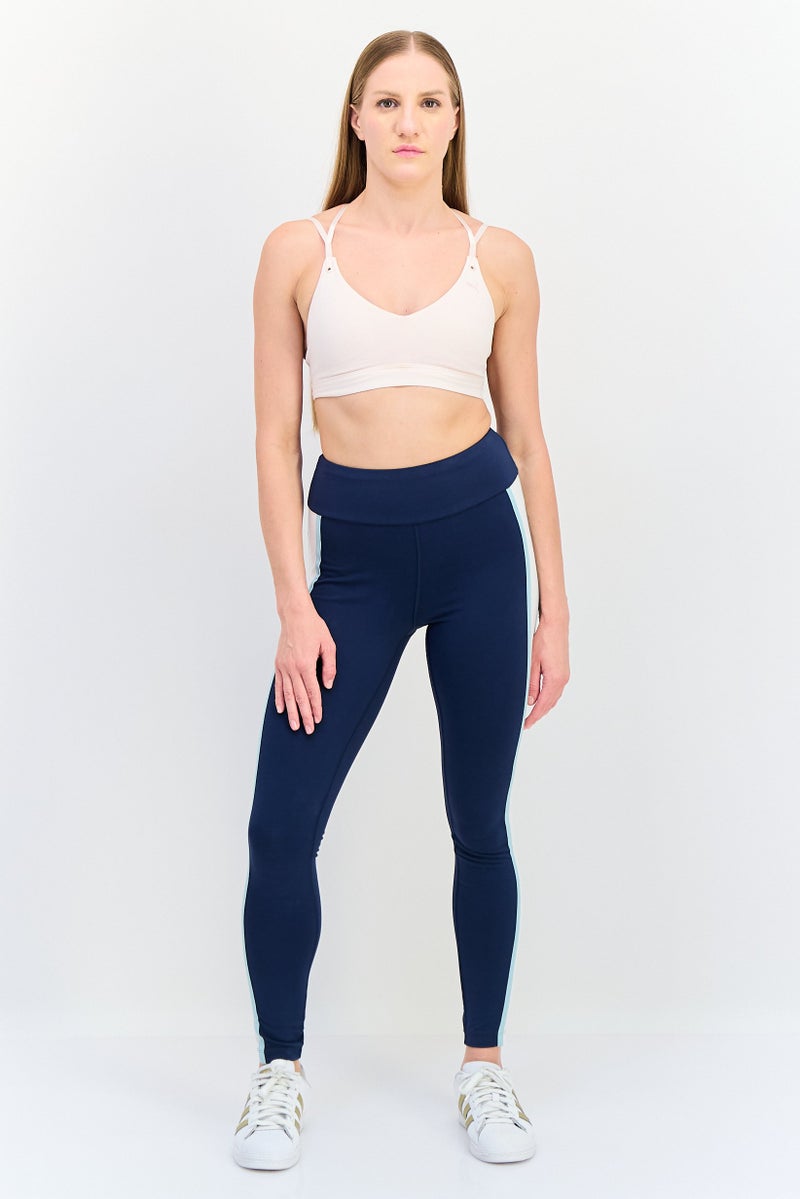 New Balance Women Sportswear Fit Training Leggings, Navy - Image 3