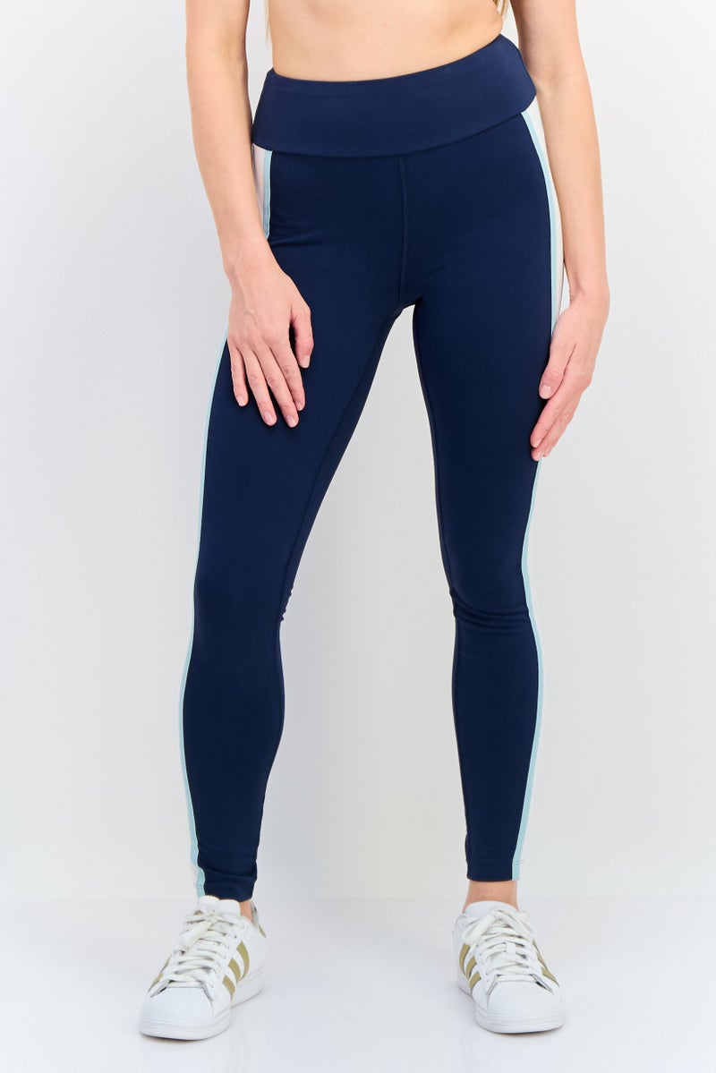 New Balance Women Sportswear Fit Training Leggings, Navy - Image 1